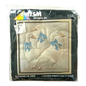 Vintage 1980s Prism Designs A Gaggle of Geese Candlewicking Embroidery Kit – Rog